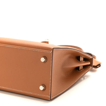 Hermes Madame Calfskin Kelly Sellier 25 Gold 11 of 12