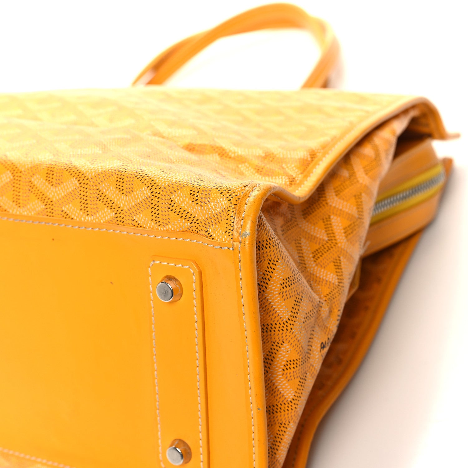 Goyard Goyardine Sac Hardy Pet Carrier PM Yellow 9 of 14