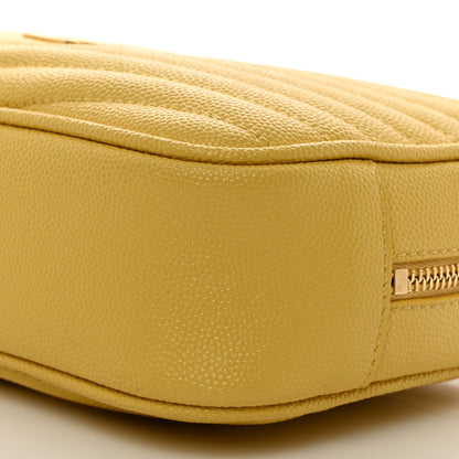 Saint Laurent Grain De Poudre Matelasse Monogram Mini Lou Camera Bag Light Chartreuse 9 of 11