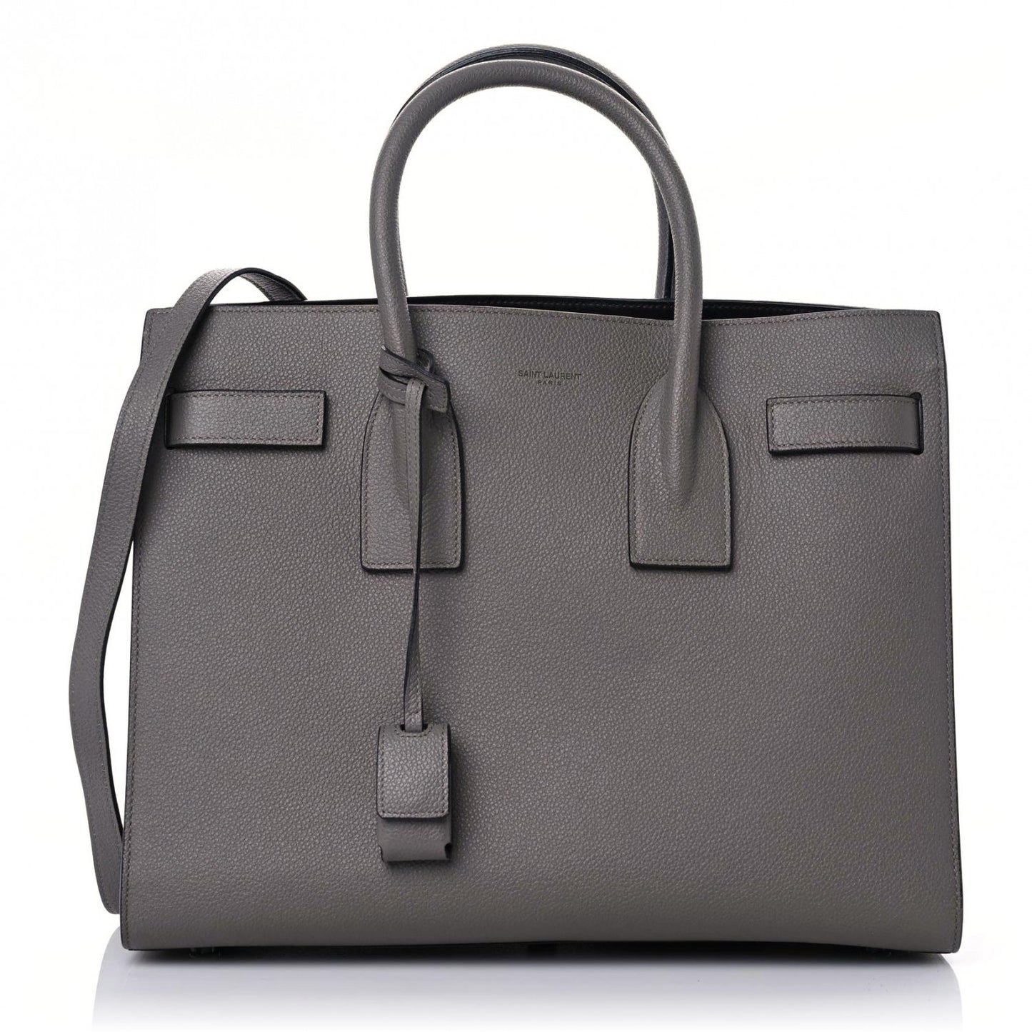 Grained Calfskin Small Sac De Jour Fog