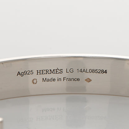 Hermes Sterling Silver PM Collier De Chien Bracelet LG 5 of 5