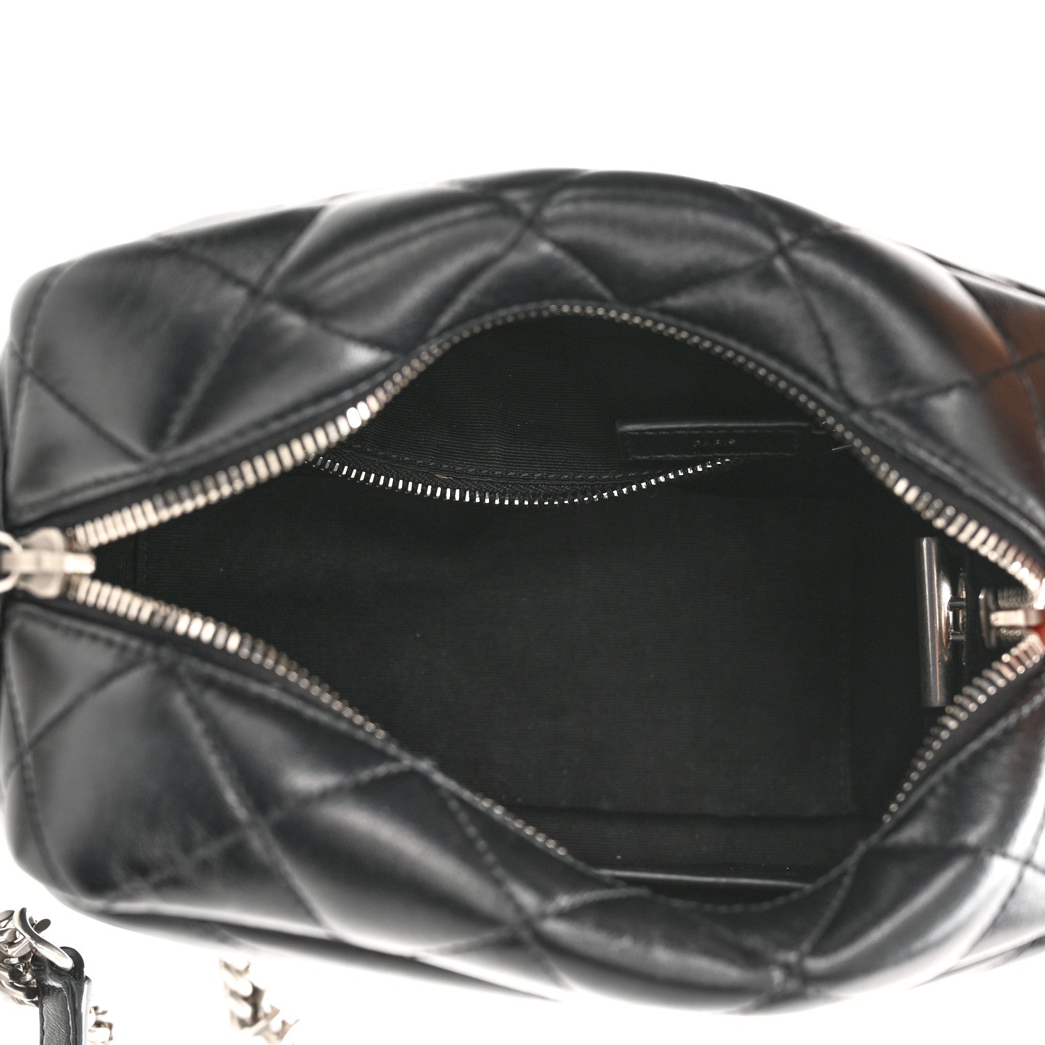 Saint Laurent Calfskin Y Quilted Monogram Small Loulou Bowling Bag Black 5 of 11