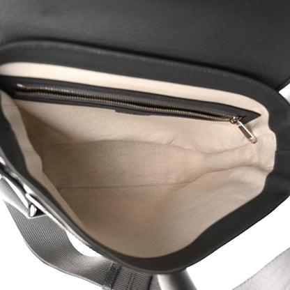 Gucci Tender GG Supreme Monogram Textured Dollar Calfskin Ophidia Messenger Bag Grey Black Graphite Grey 5 of 9