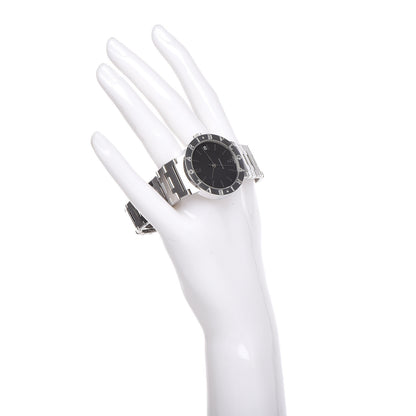 Bulgari Stainless Steel 33mm Automatic Watch Black 2 of 9