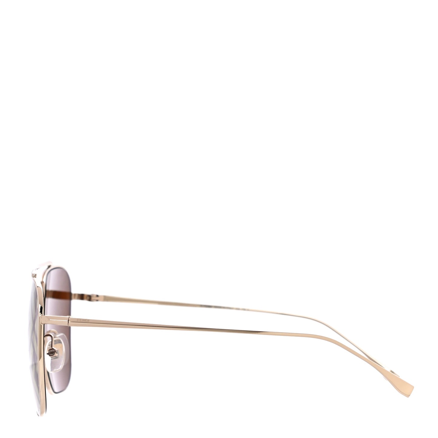 Metal Fendi Forever Aviator Sunglasses FF0406/S Gold