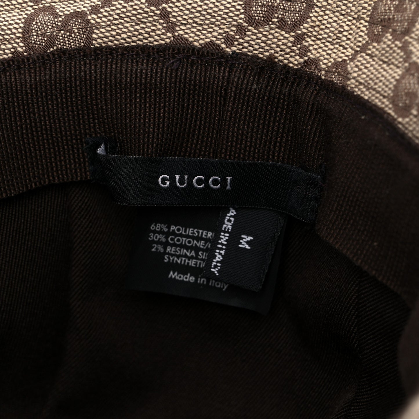 Monogram Web Bucket Hat M Brown