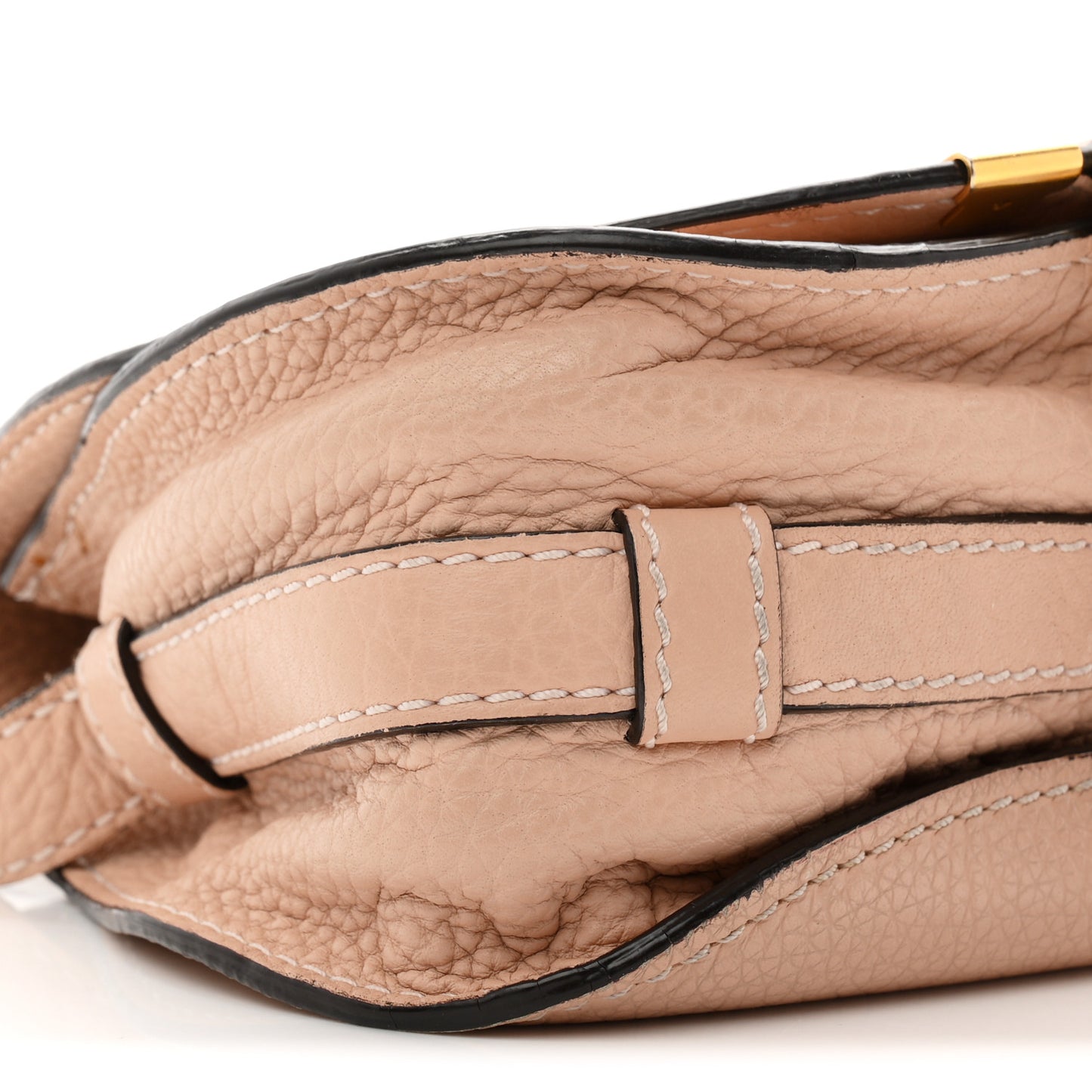 Calfskin Mini Marcie Round Crossbody Bag Blush Nude