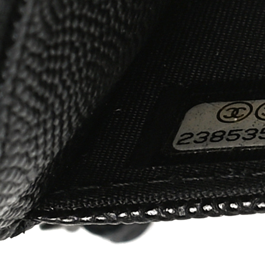 Chanel Caviar Quilted Boy Wallet On Chain WOC Black 8 of 12