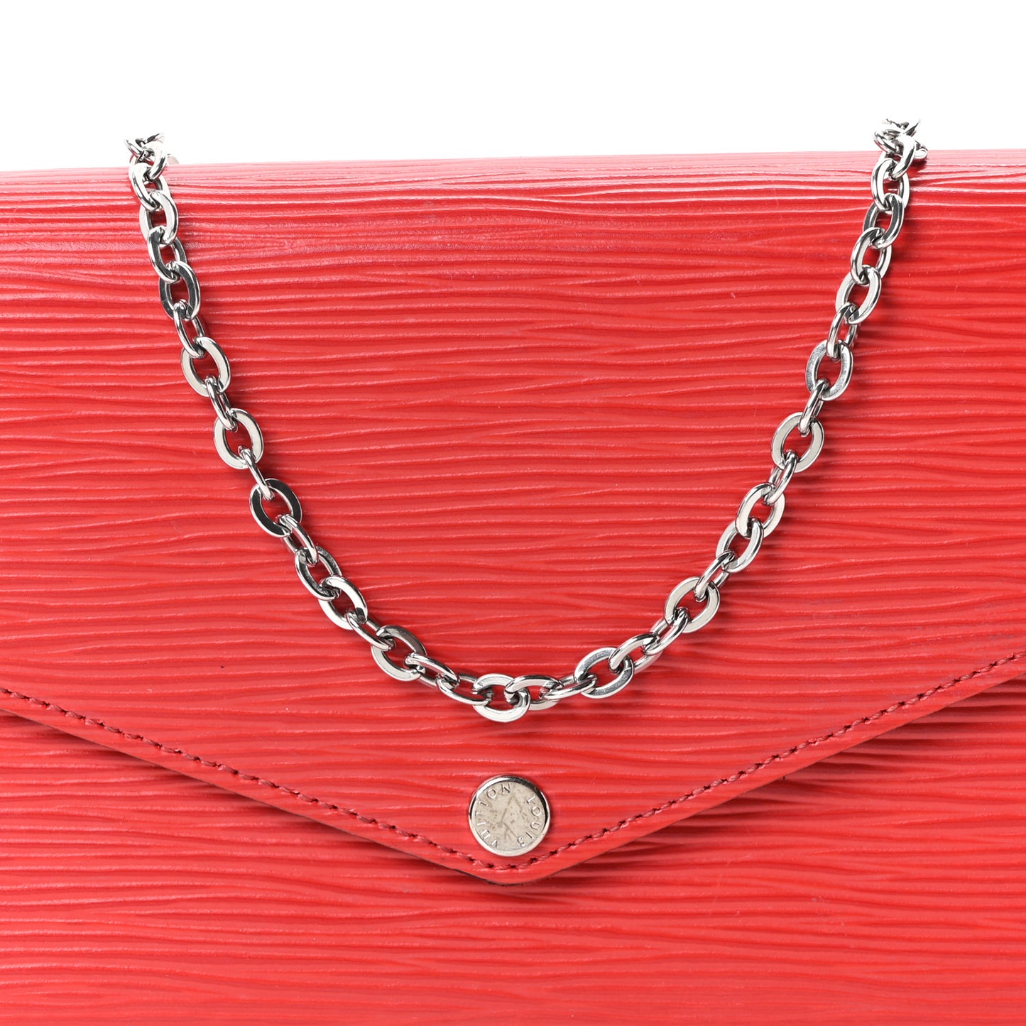 Epi Pochette Felicie Coquelicot