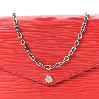 Louis Vuitton Epi Pochette Felicie Coquelicot 9 of 11