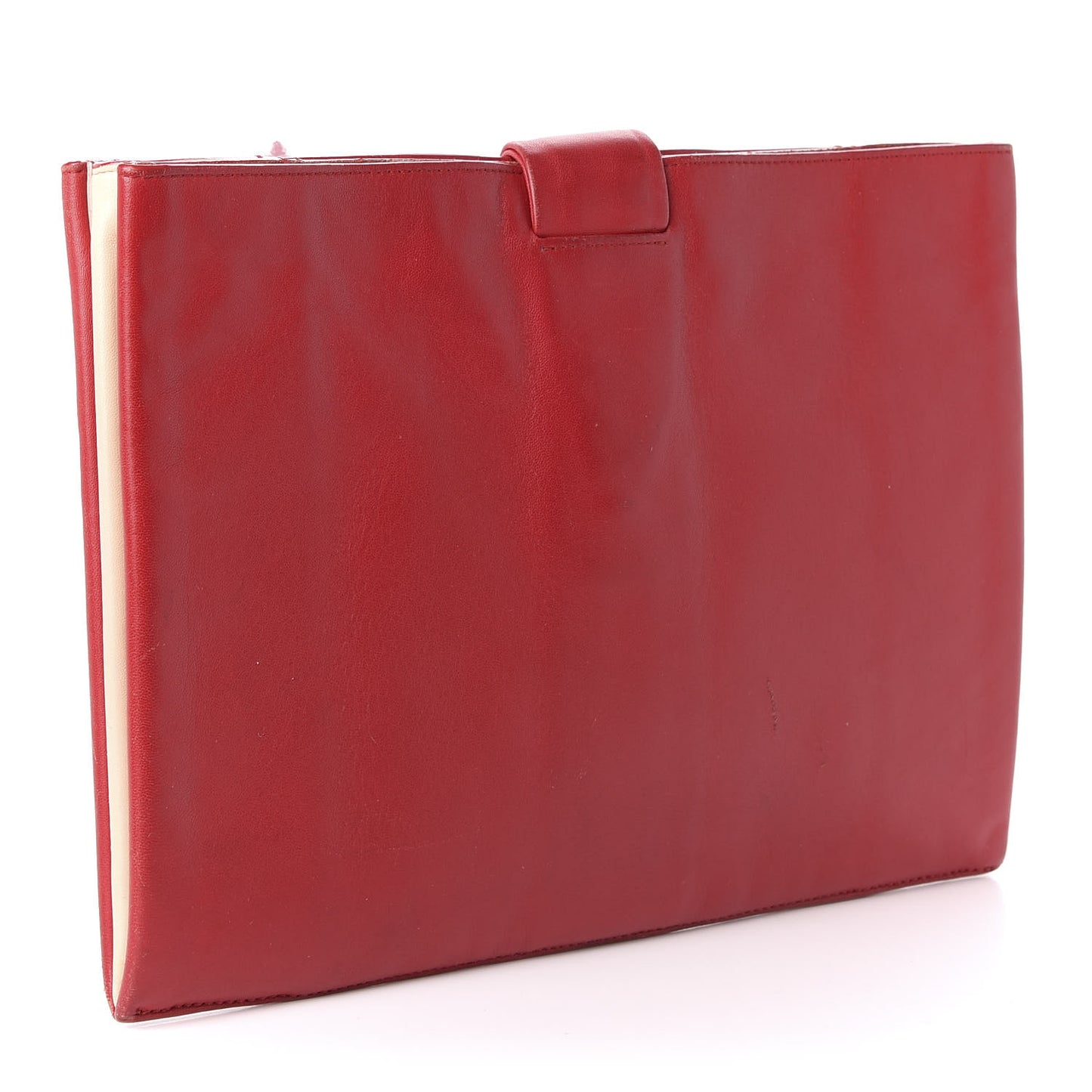 Lambskin Knotted Clutch Red