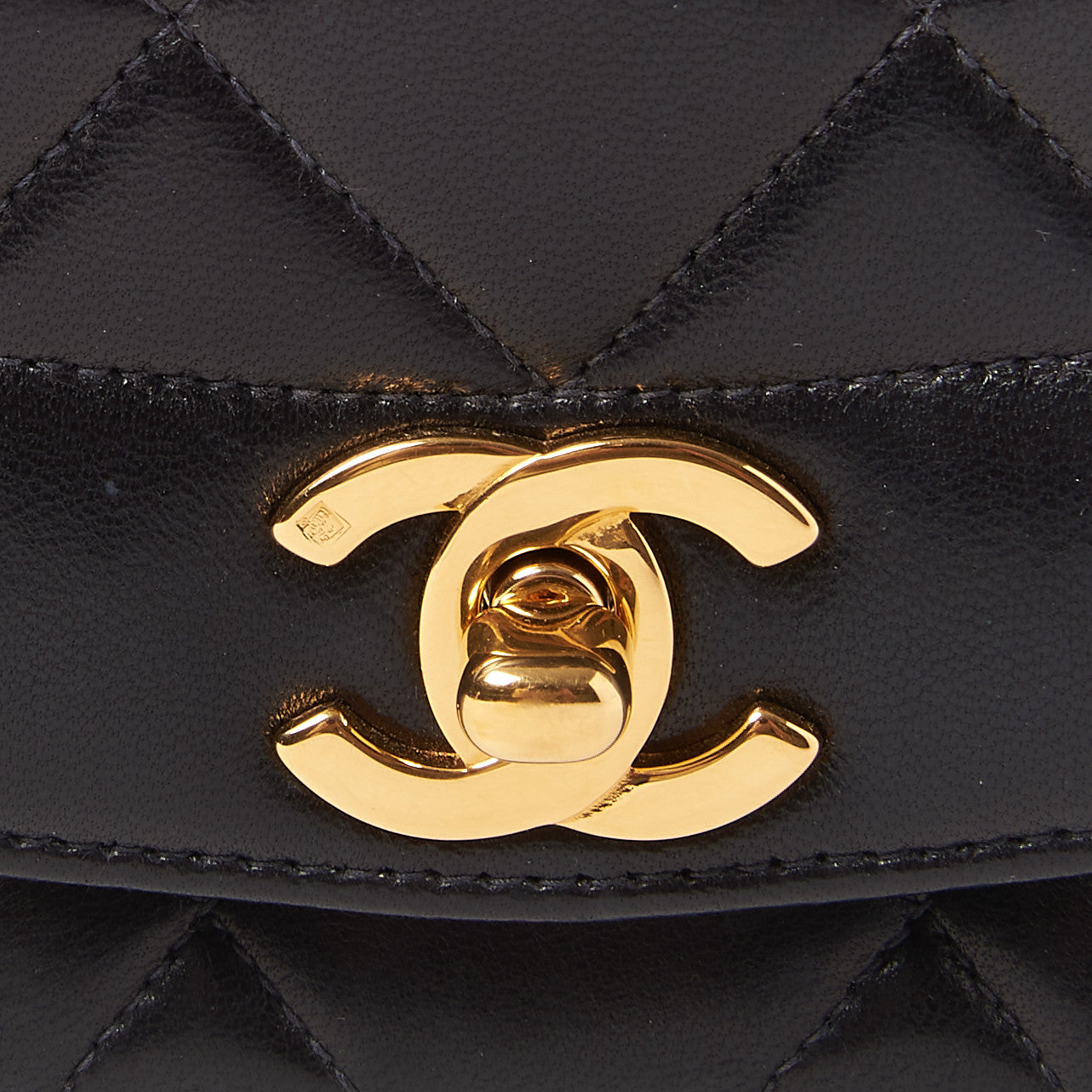 Chanel Lambskin Quilted Small Single Flap Black 7 of 9