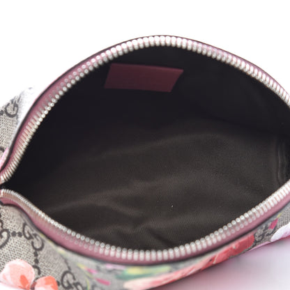 Gucci GG Supreme Monogram Blooms Small Pouch Cosmetic Case Beige Multicolor Dry Rose 5 of 9