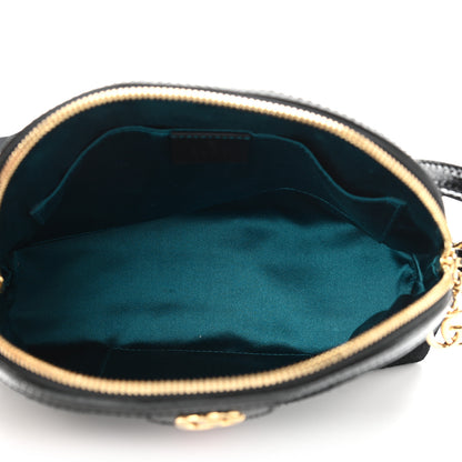 Gucci Suede Patent Web GG Small Ophidia Dome Shoulder Bag Black 5 of 11