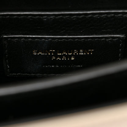 Saint Laurent Crocodile Embossed Mini Classic Monogram Cassandra Top Handle Crema Soft 6 of 12