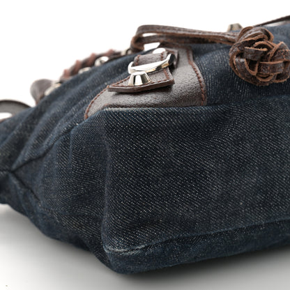 Balenciaga Denim Pigskin Classic Silver Hardware First Chocolate 9 of 12