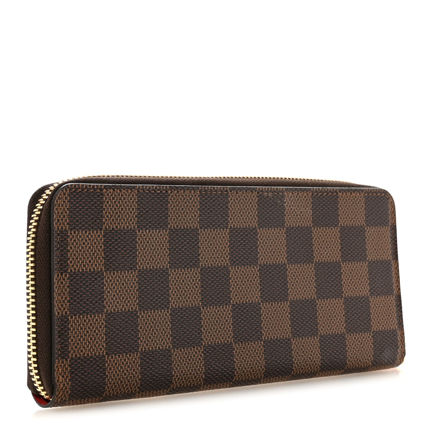 Damier Ebene Clemence Wallet Cherry