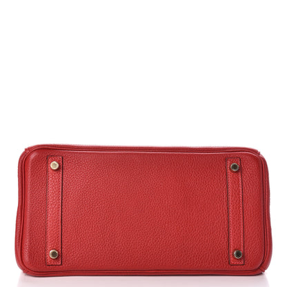 Hermes Togo Birkin 30 Rouge Casaque 6 of 30