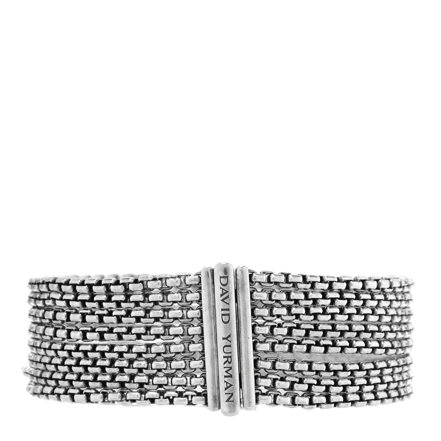 Sterling Silver Multi-Row Box Chain Bracelet