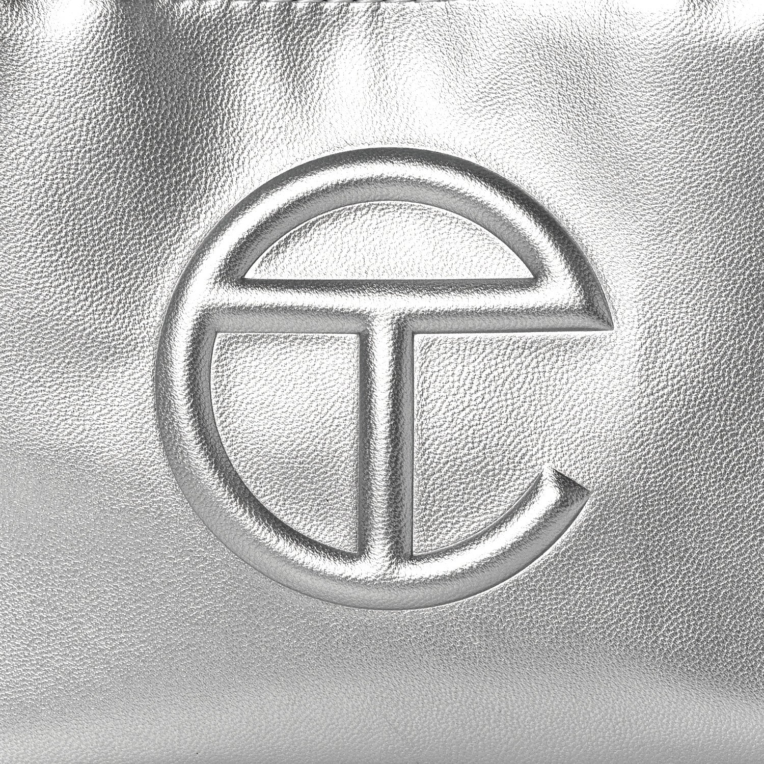 Telfar Metallic Vegan Leather Small Shopping Bag Silver 8 of 10