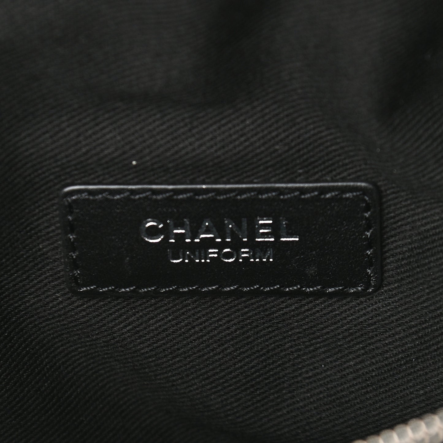 Lambskin Quilted Waist Belt Bag Black