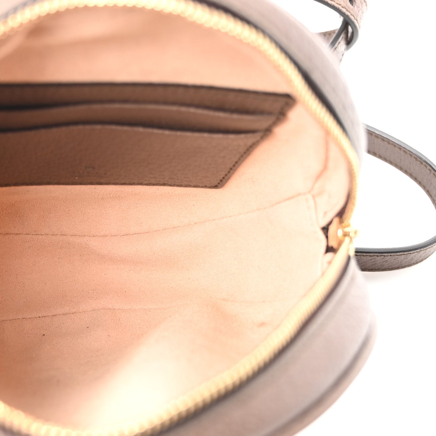 GG Supreme Monogram Web Mini Ophidia Round Backpack Brown