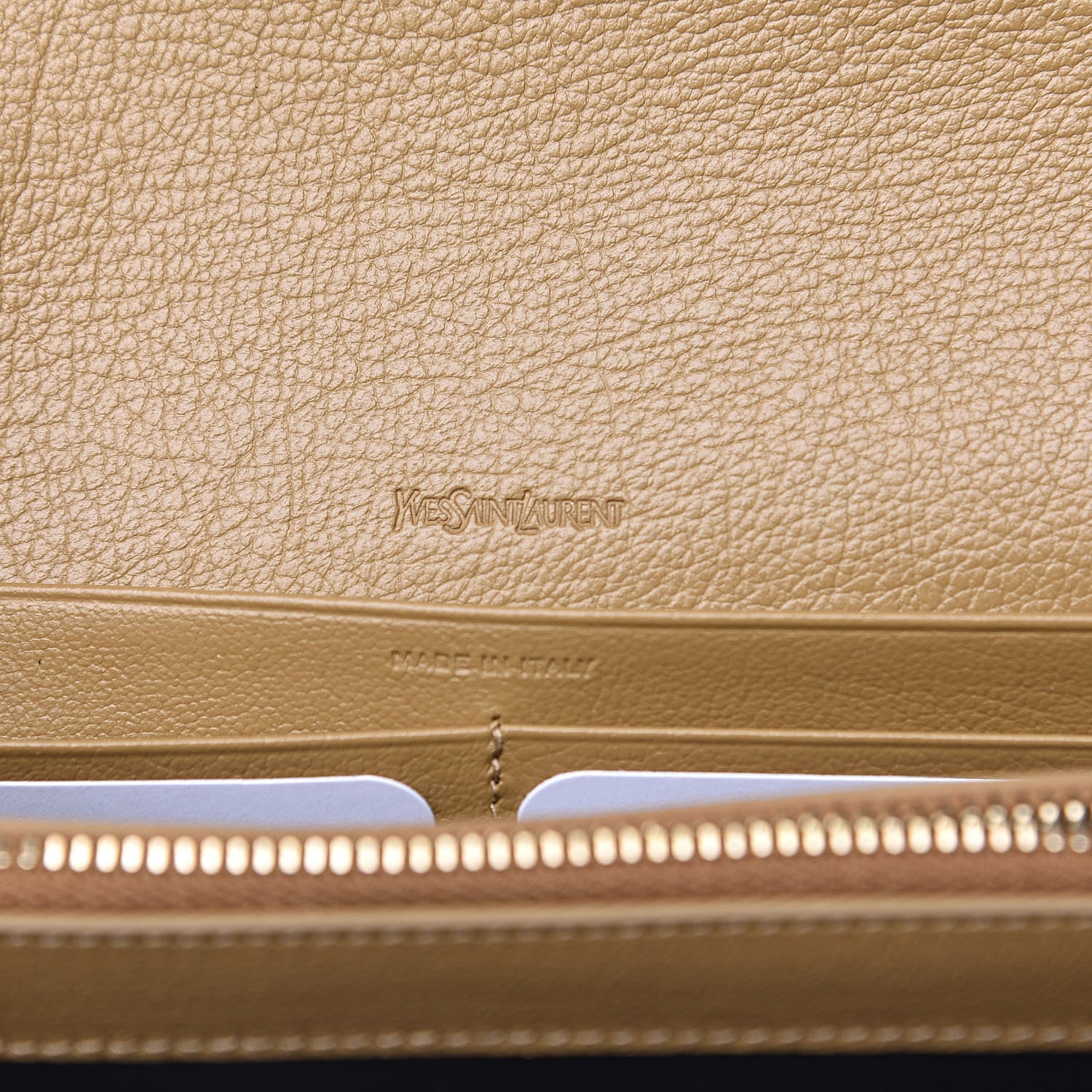 Saint Laurent Calfskin Belle de Jour Chain Clutch Beige 6 of 11