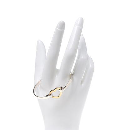 Tiffany Sterling Silver 18K Yellow Gold Heart Buckle Bracelet 2 of 4