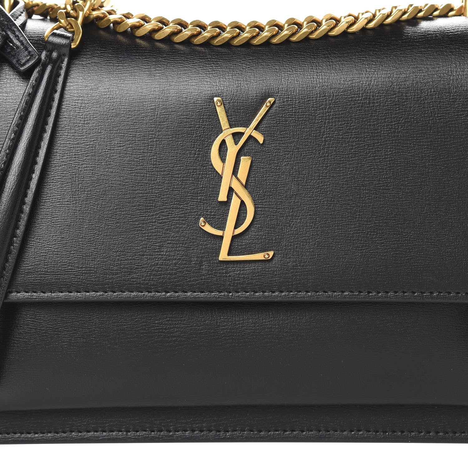 Saint Laurent Calfskin Medium Monogram Sunset Black 8 of 11