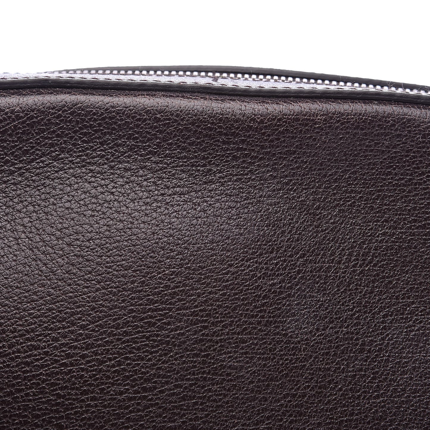 Textured Calfskin Web Small Webby Bee Shoulder Bag Brown Coffee