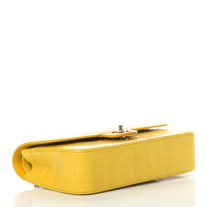 Chanel Alligator Medium Double Flap Yellow 3 of 4