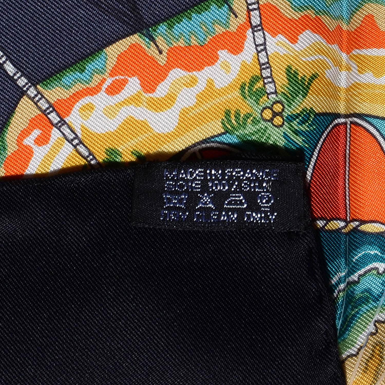 Hermes Silk Per Astra ad Astra Scarf 90 Black 6 of 6