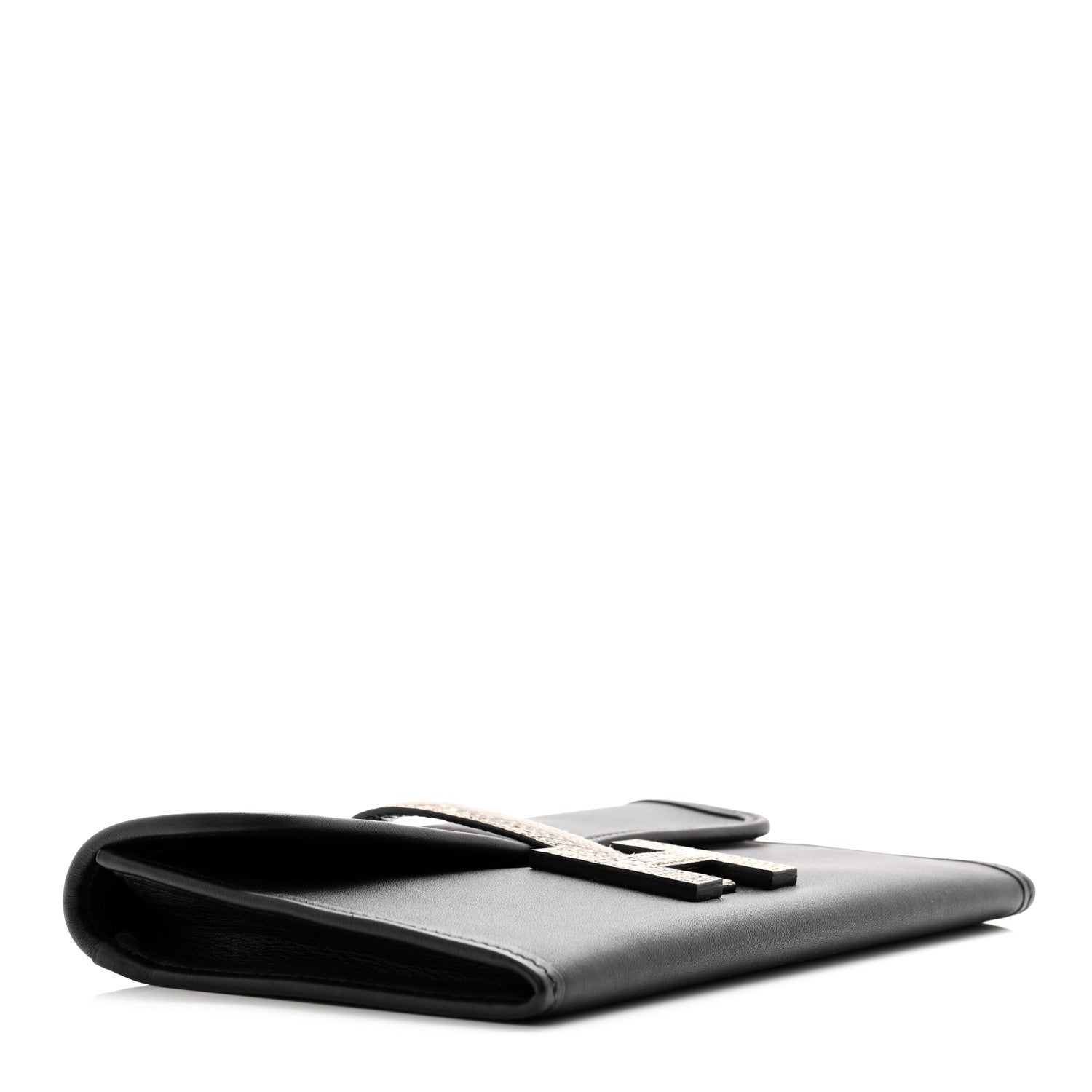 Hermes Swift Lizard Jige Touch Duo Clutch Black Ombre 5 of 8