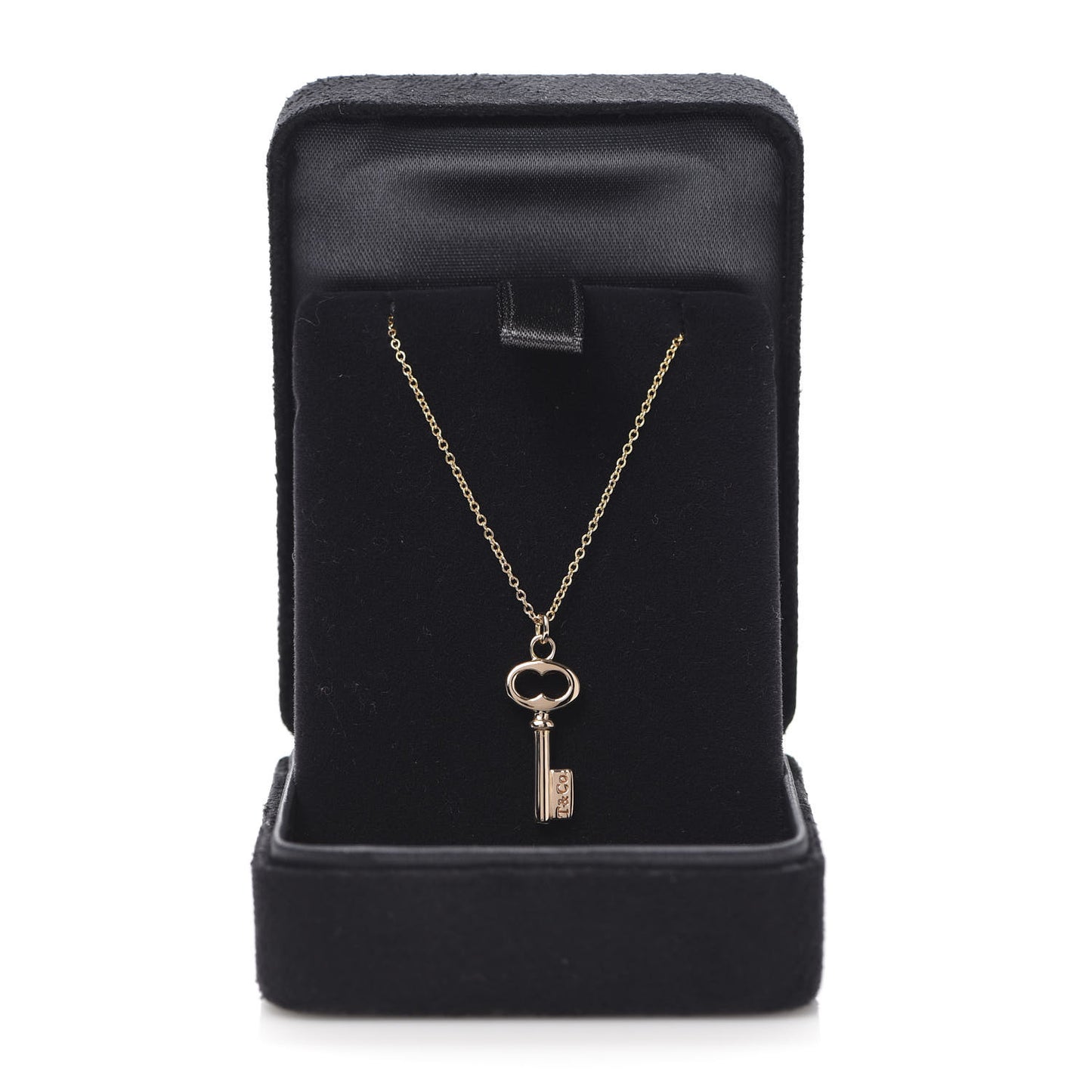 18K Rose Gold Mini Key Pendant Necklace