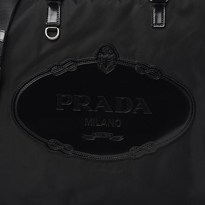 Prada Tessuto Nylon Logo Tote Black 8 of 8