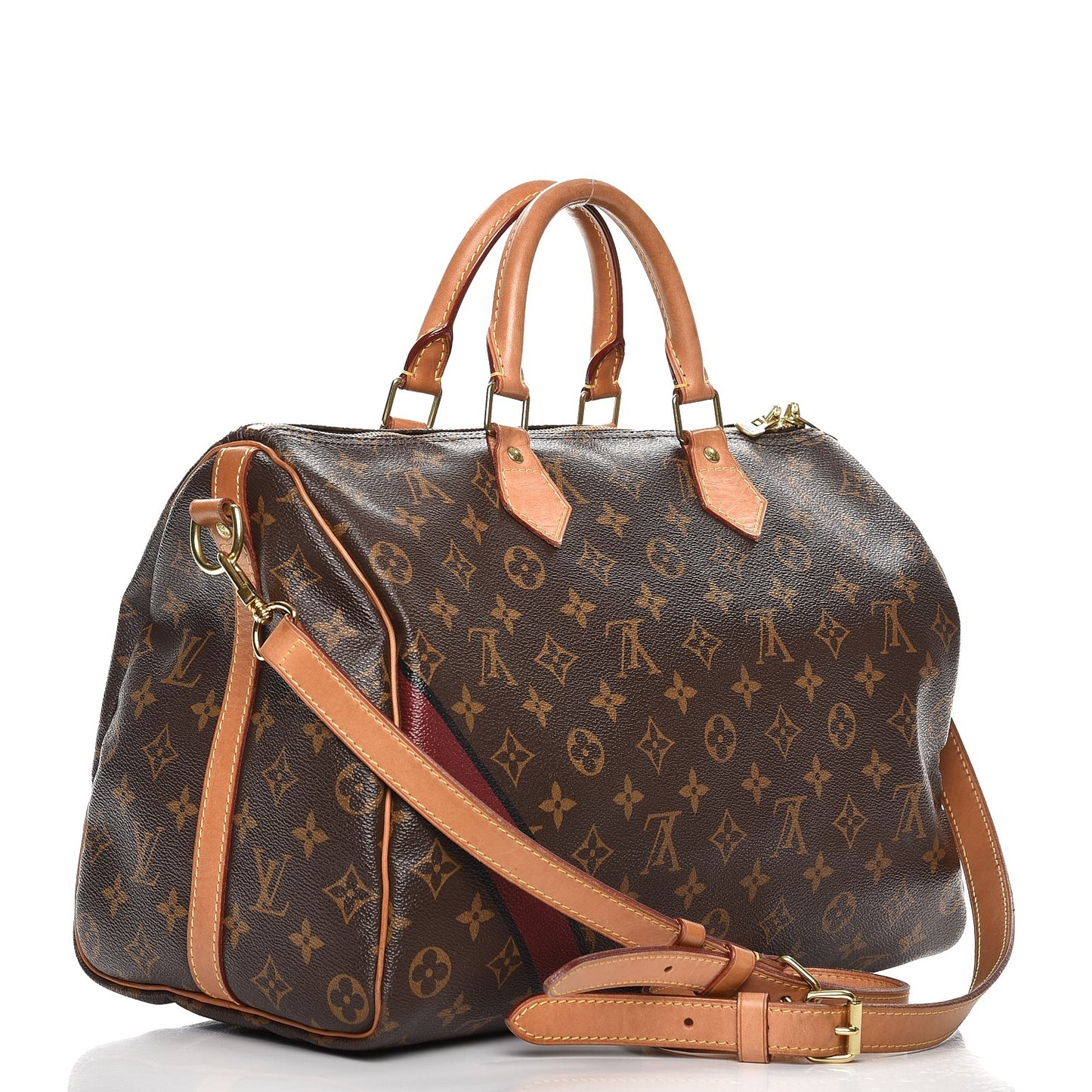 Monogram My LV Heritage Speedy Bandouliere 35 Bordeaux Black