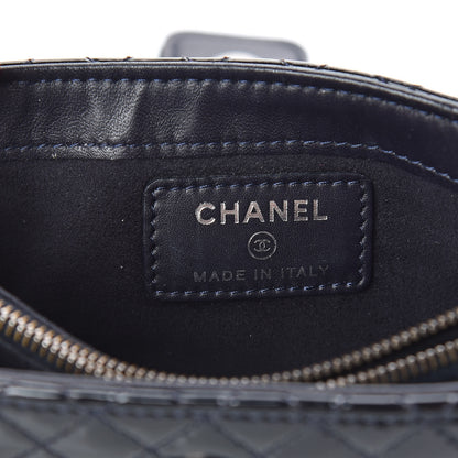 Chanel Patent Mini Boy Reverso Phone Holder Crossbody Navy 7 of 15