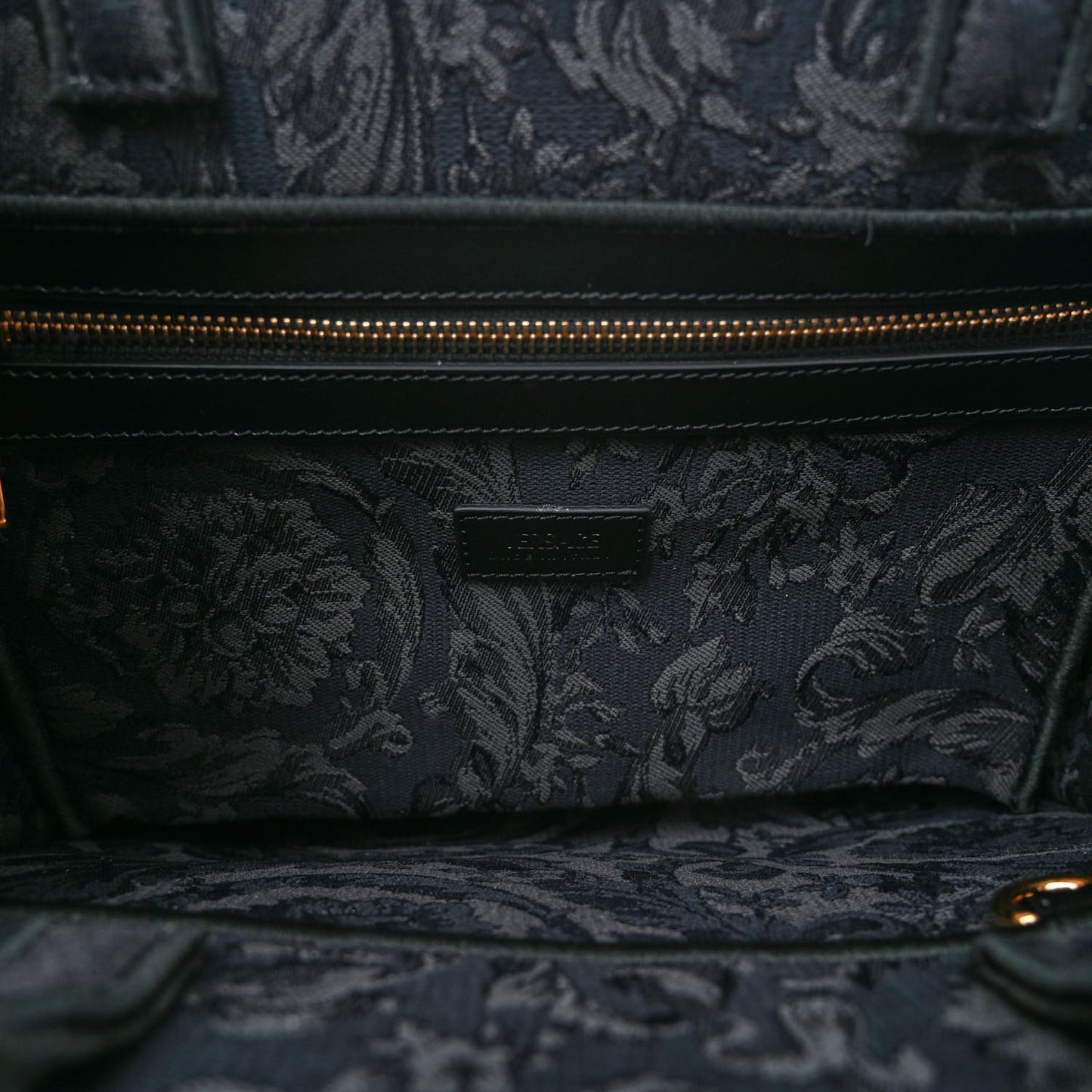 Jacquard Barocco Small Athena Tote Black