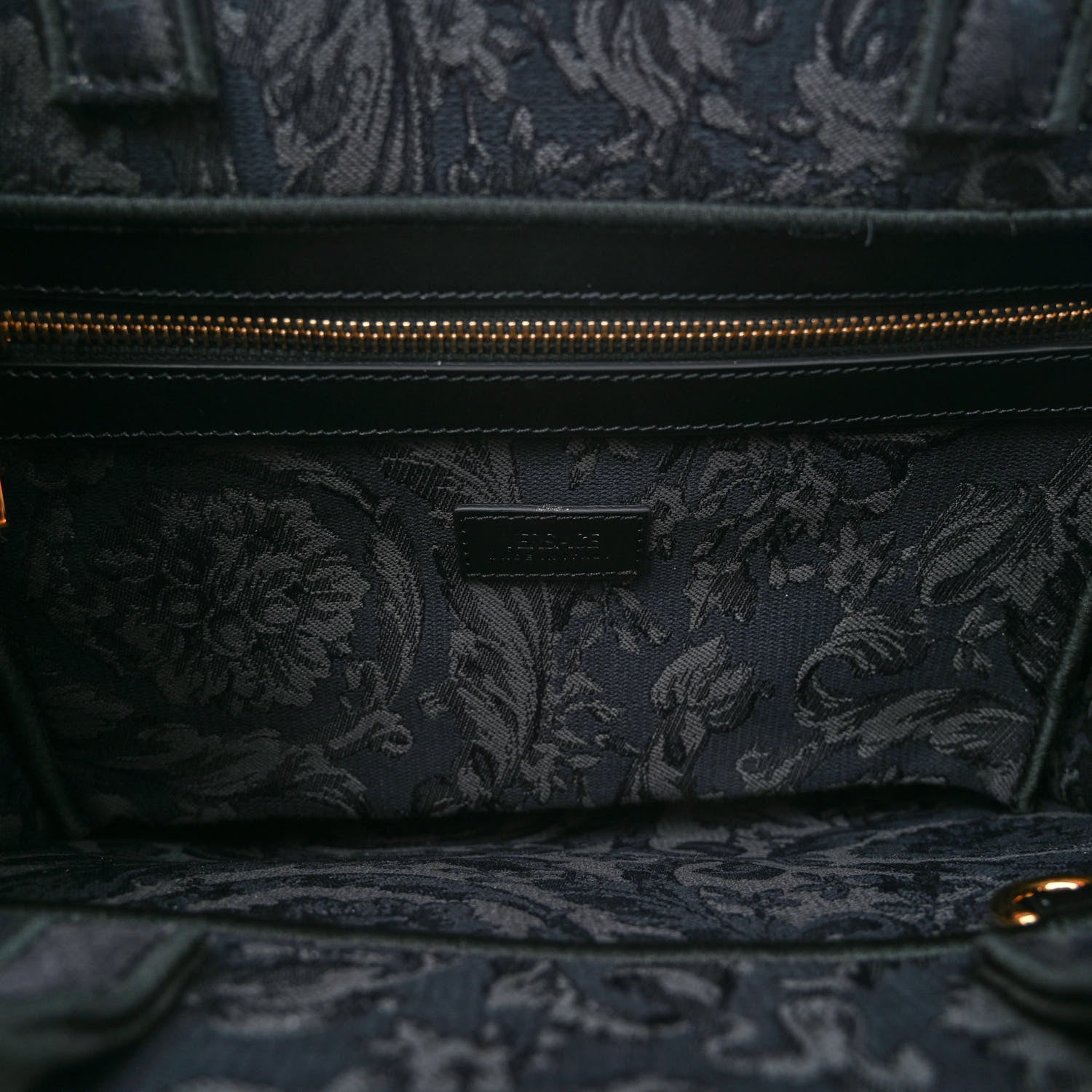 Versace Jacquard Barocco Small Athena Tote Black 5 of 9
