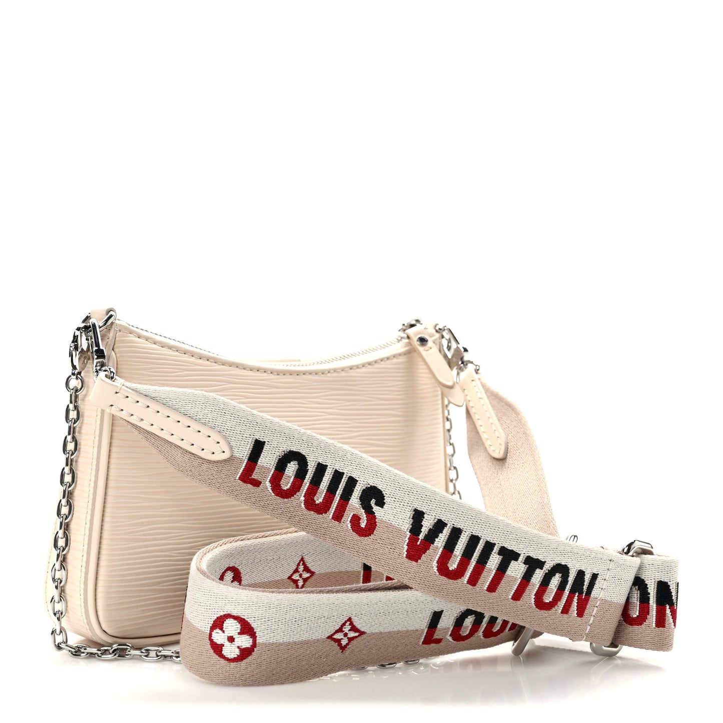 Epi Logo Easy Pouch On Strap Quartz
