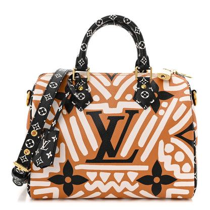 Louis Vuitton Monogram Giant Crafty Speedy Bandouliere 25 Creme Caramel 1 of 9