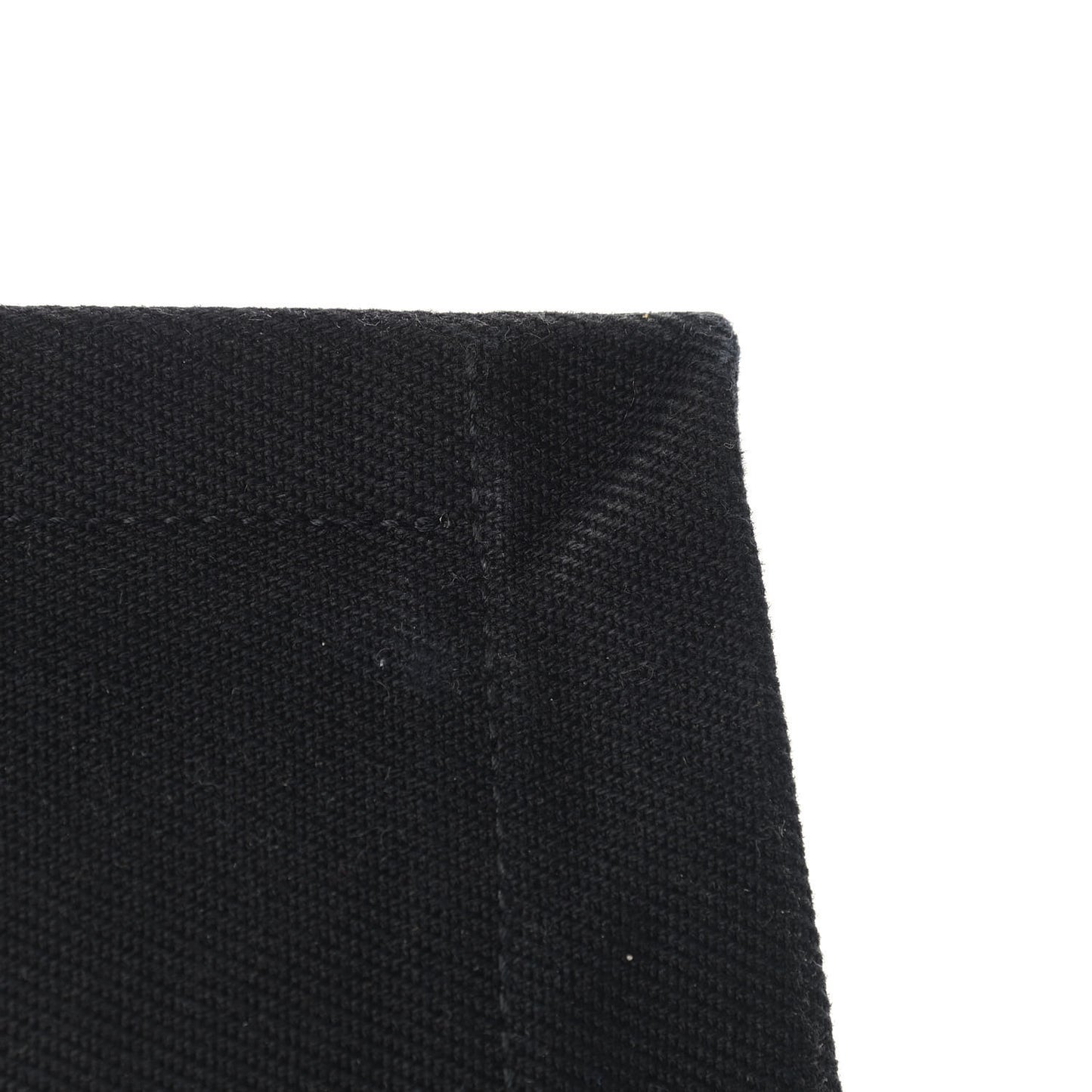 Linen Calfskin Rive Gauche Tote Black