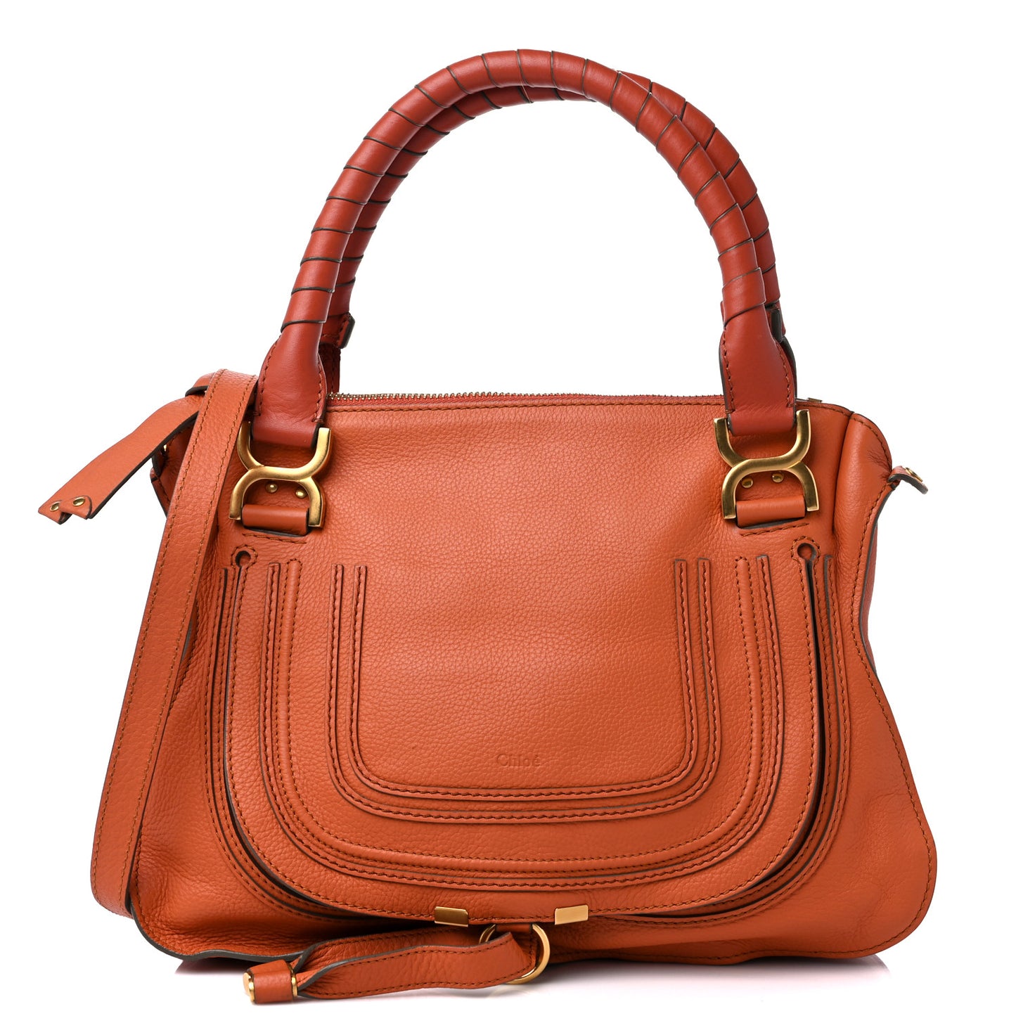 Calfskin Medium Marcie Satchel Indian Summer