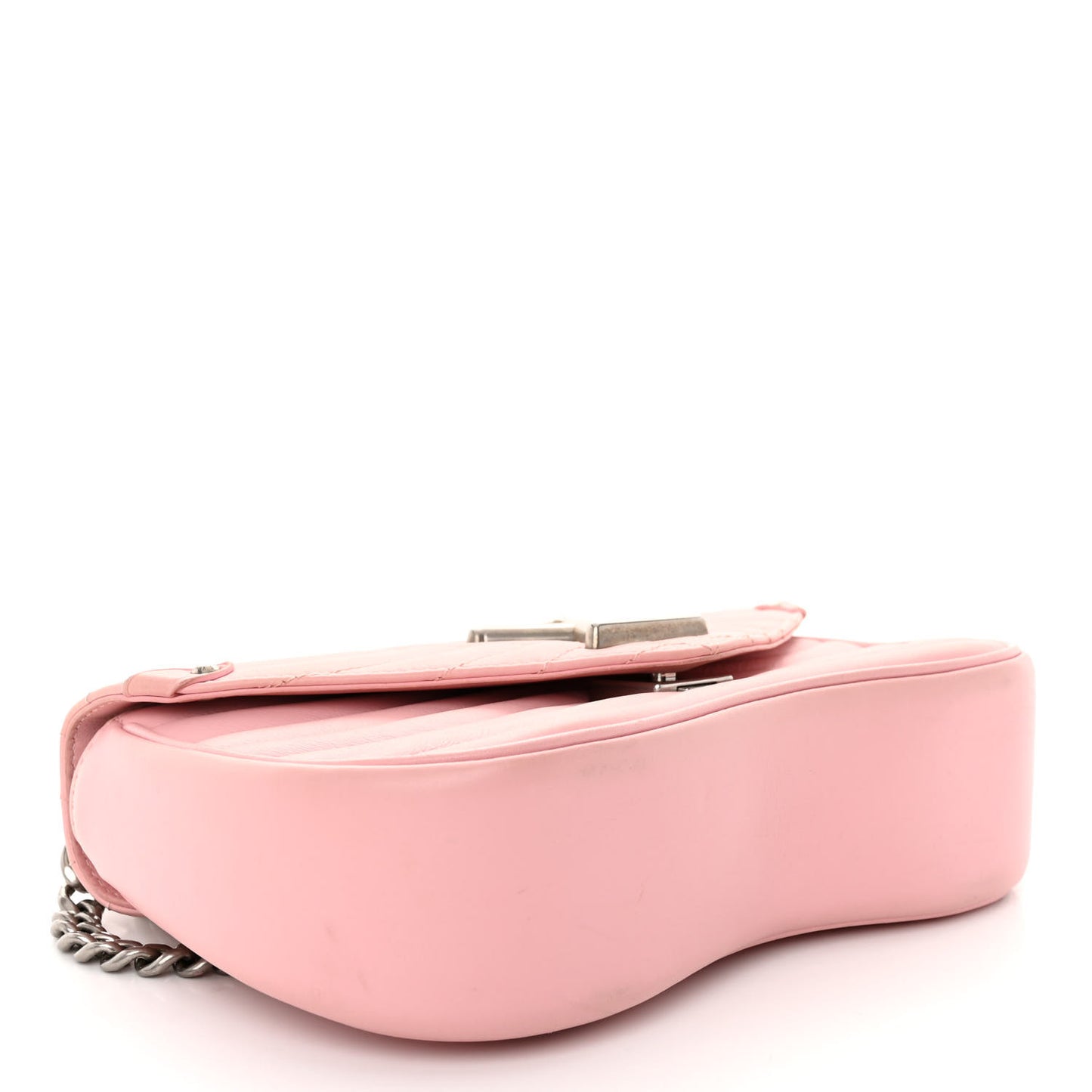 Calfskin New Wave Chain MM Smoothie Pink