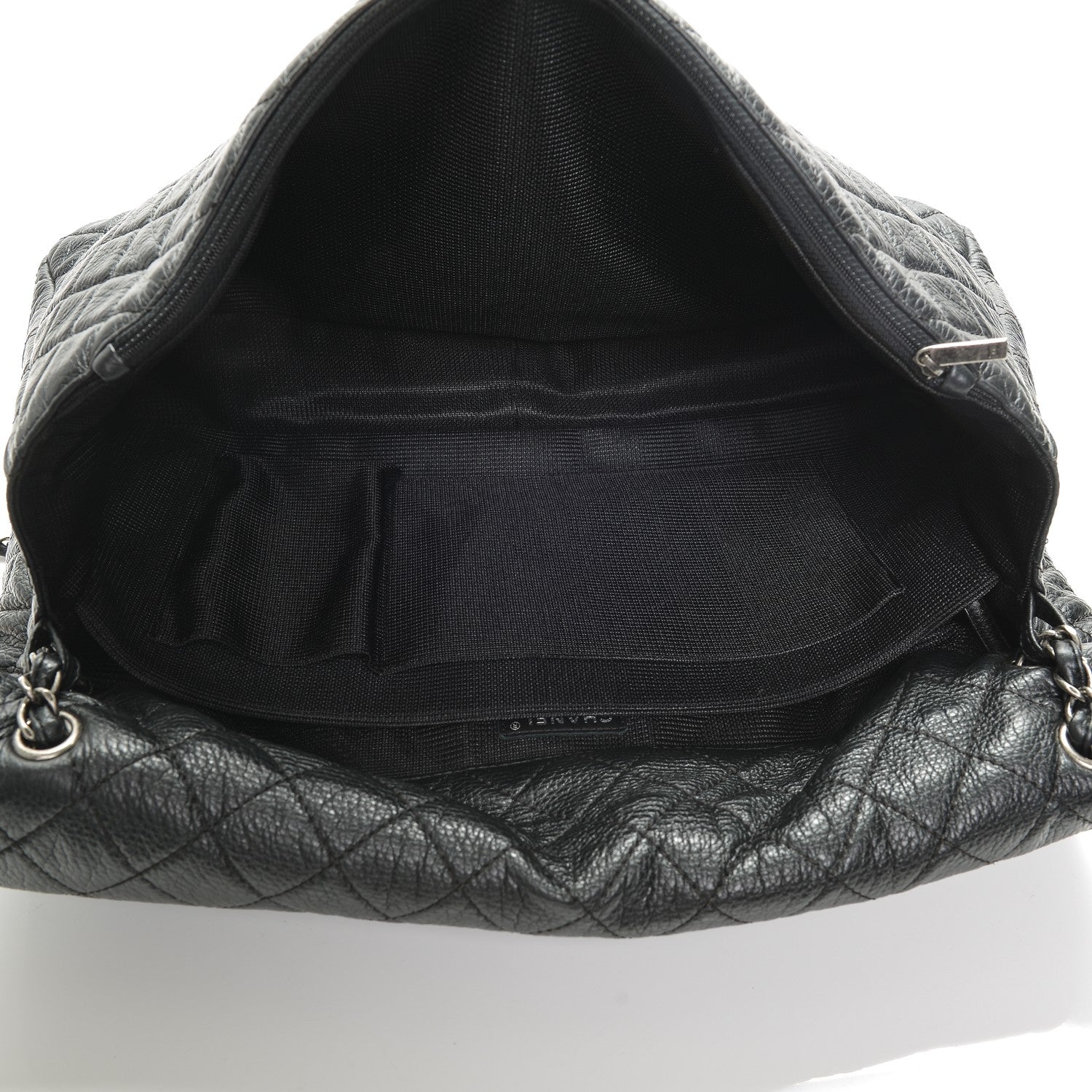Chanel Calfskin Quilted XXL Travel Flap Bag Black 5 of 7