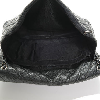 Chanel Calfskin Quilted XXL Travel Flap Bag Black 5 of 7