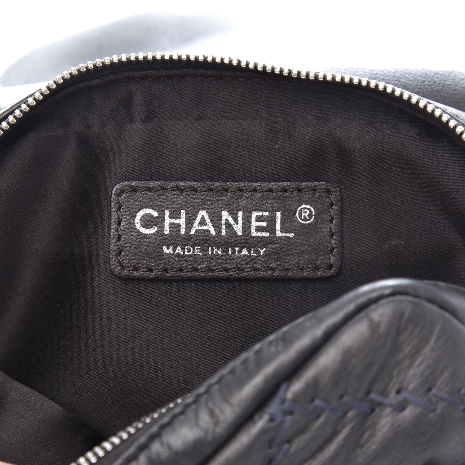 Chanel Metallic Lambskin Stitched New Mini Flap Grey 9 of 14