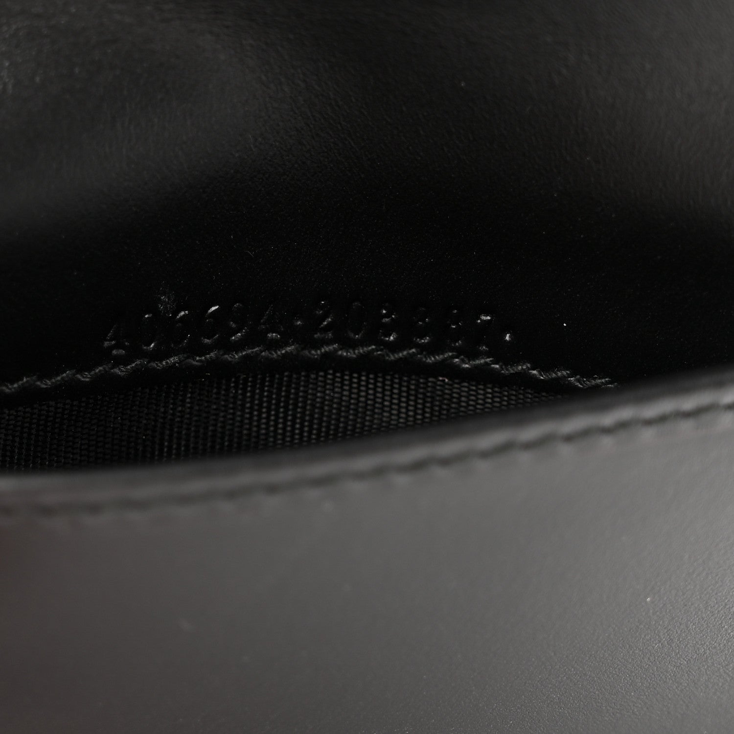 Gucci Guccissima Card Case Wallet Black 7 of 7