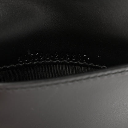 Gucci Guccissima Card Case Wallet Black 7 of 7