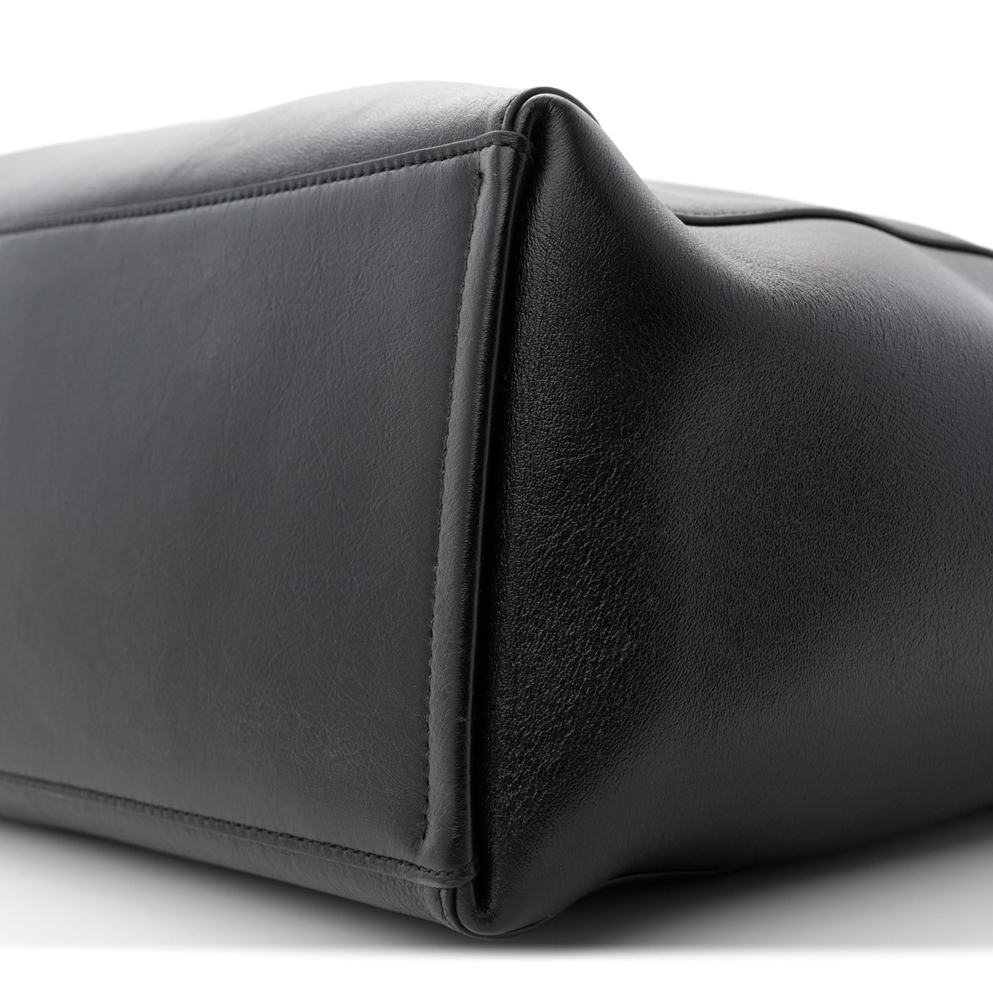Calfskin Voyou Large North South Tote Black
